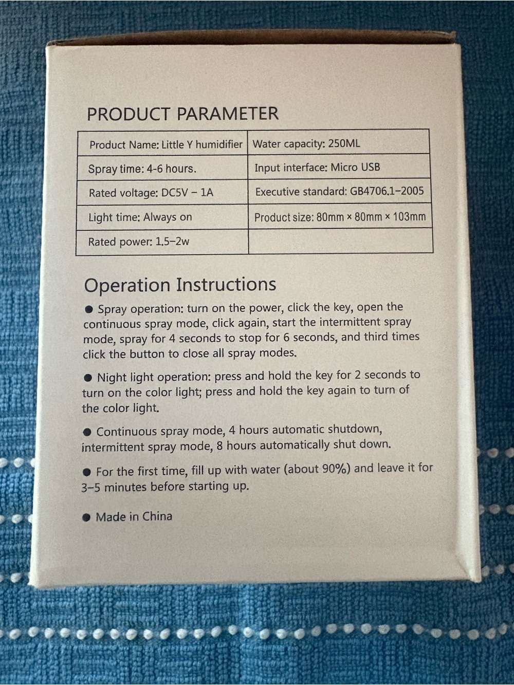 Personal Cool Mist Humidifier Diffuser Color Changing - Picture 9 of 10